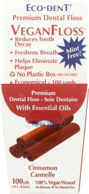 ECO DENT: Vegan Floss Cinnamon, 100 yd