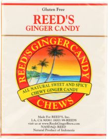 REEDS: Ginger Chew Candy Rolls, 2 oz