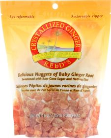 REED'S: Crystallized Ginger Chews, 16 oz