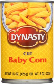 DYNASTY: Cut Baby Corn, 15 oz