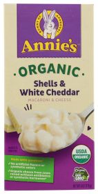 ANNIE'S HOMEGROWN: Organic Shells and White Cheddar Macaroni and Cheese, 6 Oz