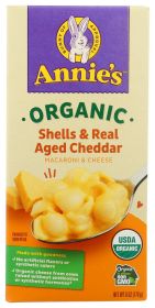 ANNIE'S HOMEGROWN: Organic Shells & Real Aged Cheddar Macaroni & Cheese, 6 Oz