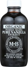 MORTON & BASSETT: Organic Pure Vanilla Extract, 4 oz