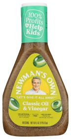 NEWMAN'S OWN: Olive Oil & Vinegar Salad Dressing, 16 oz