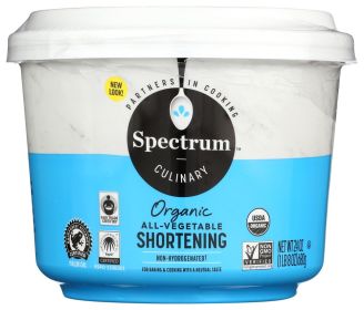 SPECTRUM: Organic All Vegetable Shortening, 24 oz