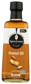 SPECTRUM NATURALS: Peanut Oil Unrefined, 16 oz