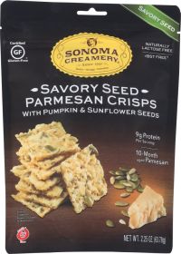 SONOMA CREAMERY: Savory Seed Cheese Crisps, 2.25 oz