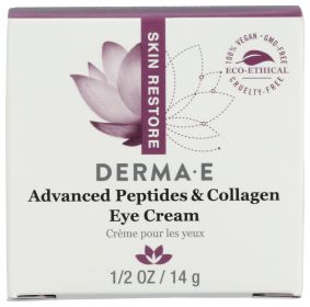 DERMA E: Deep Wrinkle Reverse Eye Creme with Peptides Plus, 0.5 oz