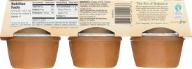 SANTA CRUZ: Organic Cinnamon Apple Sauce Cups 6x4oz Cups, 24 oz