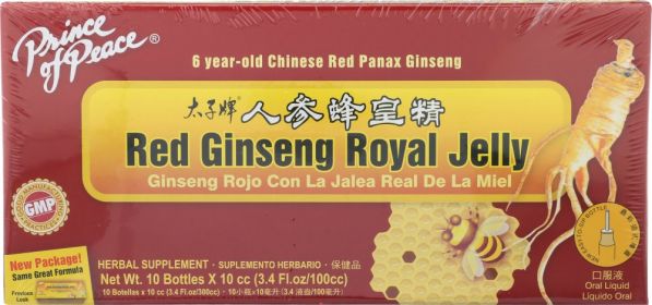 PRINCE OF PEACE: Red Ginseng Royal Jelly, 10 Bottles