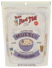 BOBS RED MILL: Gluten Free Muesli, 16 Oz