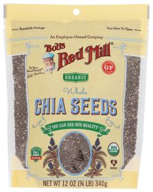 BOBS RED MILL: Organic Whole Chia Seeds, 12 oz