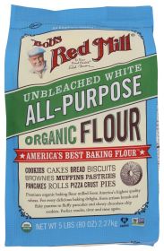 BOB'S RED MILL: Unbleached White All-Purpose Organic Flour, 5 lb