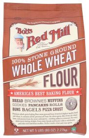 BOB'S RED MILL: Stone Ground Whole Wheat Flour, 5 lb