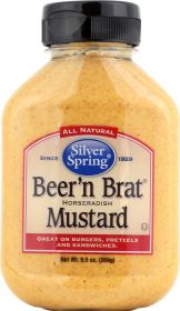 SILVER SPRING: Beer 'n Brat Mustard, 9.5 Oz