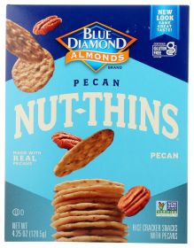 BLUE DIAMOND: Pecan Nut-Thins Nut & Rice Cracker Snacks, 4.25 oz