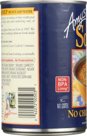 AMY'S: Soup Low Fat No Chicken Noodle, 14.1 oz