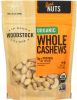 WOODSTOCK: Organic Whole Cashews, 7 oz