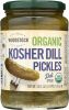 WOODSTOCK: Pickles Dill Whole Kosher Organic, 24 oz