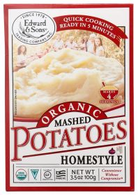 EDWARD & SONS: Mix Mashed Potato Home Style Organic, 3.5 oz