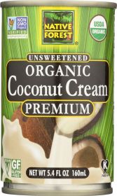 NATIVE FOREST: Organic Coconut Cream Premium Unsweetened, 5.4 oz