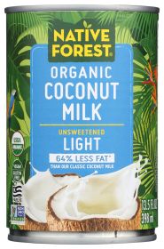 NATIVE FOREST: Organic Light Coconut Milk Unsweetened, 13.5 oz