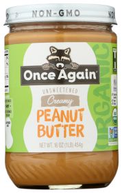 ONCE AGAIN: Peanut Butter Smooth Organic, 16 oz