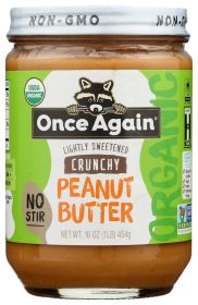 ONCE AGAIN: Organic American Classic Crunchy Peanut Butter, 16 Oz