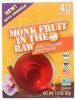 IN THE RAW: Monk Fruit Keto Packets, 1.12 oz