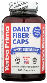 YERBA PRIMA: Daily Fiber Caps 625 mg, 180 Capsules