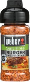 WEBER: Salt Free Burger Seasoning, 25 oz