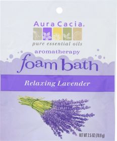 AURA CACIA: Foam Bath Relaxing Lavender, 2.5 oz