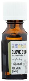 AURA CACIA: 100% Pure Essential Oil Clove Bud, 0.5 Oz