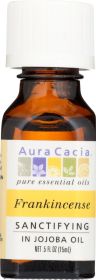 AURA CACIA: Precious Essential Oil Frankincense Jojoba, 0.5 oz