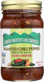 GREEN MOUNTAIN GRINGO: Roasted Chile Pepper Medium Salsa, 16 oz