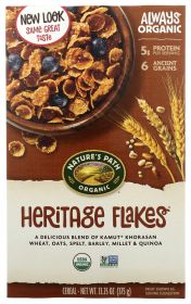 NATURES PATH: Organic Heritage Flakes Cereal Whole Grain, 13.25 oz