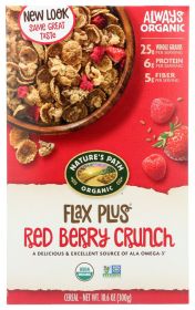 NATURES PATH: Organic Flax Plus Red Berry Crunch Cereal, 10.6 oz