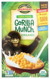 NATURE'S PATH ORGANIC: EnviroKidz Organic Corn Puffs Gorilla Munch Cereal, 10 oz