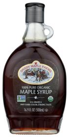 SHADY MAPLE FARM: 100% Pure Organic Maple Syrup U.S Grade A Very Dark, 16.9 oz