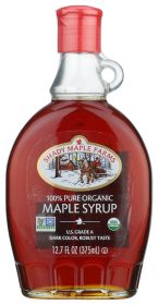 SHADY MAPLE FARMS: Organic Grade B Maple Syrup, 12.7 Oz