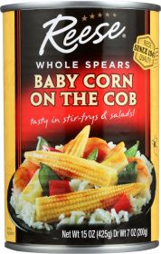 REESE: Baby Corn on the Cob Whole Spears, 15 oz