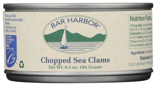 BAR HARBOR: Premium All Natural Chopped Clams, 6.5 oz