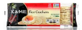 KA ME: Seaweed Rice Crackers Gluten Free, 3.5 oz