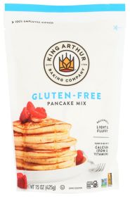 KING ARTHUR FLOUR: Gluten Free Pancake Mix, 15 oz