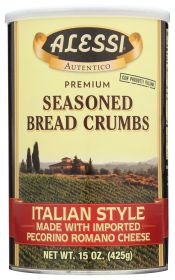 ALESSI: Seasoned Italian Style Bread Crumbs, 15 oz