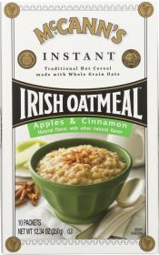 MCCANN: Oatmeal Instant Apple and Cinnamon, 12.3 oz