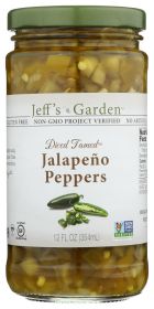 JEFFS GARDEN: Diced Tamed Jalapeño Peppers, 12 oz