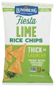 LUNDBERG: Rice Chips Fiesta Lime, 6 Oz