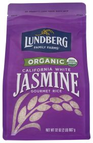 LUNDBERG: Organic California White Jasmine Rice, 2 lb