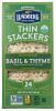 LUNDBERG: Basil And Thyme Thin Stackers, 6 oz